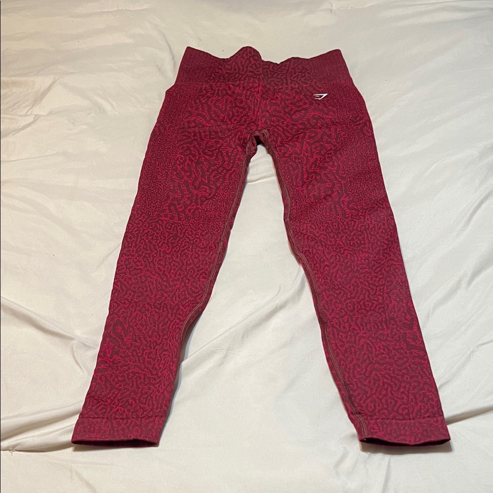 Gymshark Red Patterned Leggings